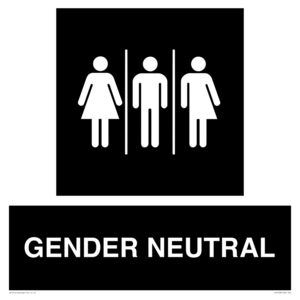 DV7708: Female, Male and Non-gender specific in black panel