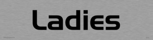 DV773: ladies - toilet door sign