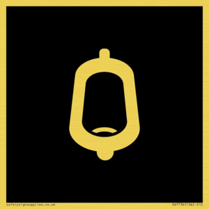 DV7736: Urinal Toilet in black panel