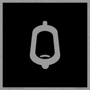 DV7736: Urinal Toilet in black panel