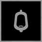 DV7736: Urinal Toilet in black panel