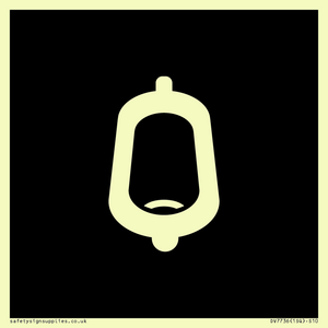 DV7736: Urinal Toilet in black panel