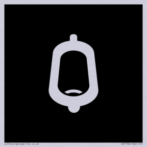 DV7736: Urinal Toilet in black panel