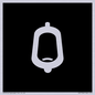DV7736: Urinal Toilet in black panel
