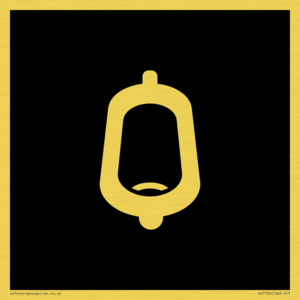 DV7736: Urinal Toilet in black panel