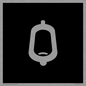 DV7736: Urinal Toilet in black panel
