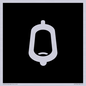 DV7736: Urinal Toilet in black panel
