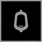 DV7736: Urinal Toilet in black panel