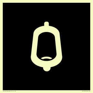 DV7736: Urinal Toilet in black panel