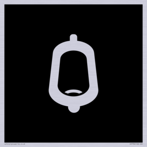 DV7736: Urinal Toilet in black panel