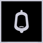 DV7736: Urinal Toilet in black panel
