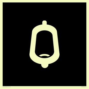 DV7736: Urinal Toilet in black panel