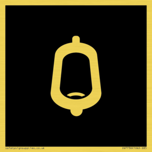 DV7736: Urinal Toilet in black panel
