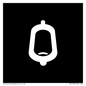 DV7736: Urinal Toilet in black panel