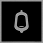 DV7736: Urinal Toilet in black panel