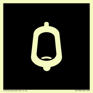 DV7736: Urinal Toilet in black panel