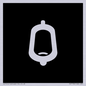 DV7736: Urinal Toilet in black panel