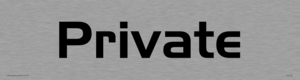 DV778: private - door sign