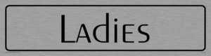 DV784: ladies - toilet door sign