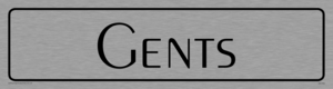 DV785: gents - toilet door sign