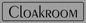 DV786: cloakroom - door sign