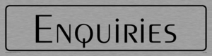 DV788: enquiries - door sign