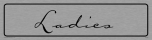 DV795: ladies - toilet door sign