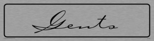 DV796: gents - toilet door sign