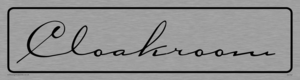DV797: cloakroom - door sign