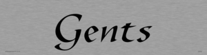 DV818: gents - toilet door sign