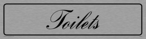 DV827: toilets - door sign