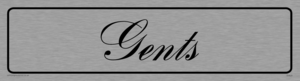 DV829: gents - toilet door sign