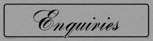 DV832: enquiries - door sign