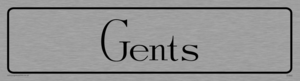 DV840: gents - toilet door sign