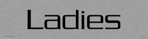 DV850: ladies - toilet door sign