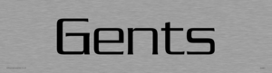 DV851: gents - toilet door sign