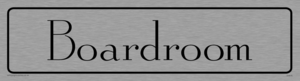 DV876: boardroom - door sign