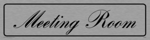 DV884: meeting room - door sign