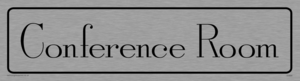 DV894: conference room - door sign