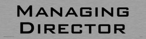 DV910: managing director - door sign