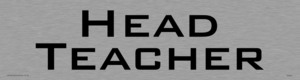 DV945: head teacher - door sign