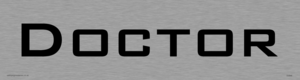 DV946: doctor - door sign
