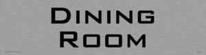 DV949: dining room - door sign