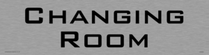 DV950: changing room - door sign