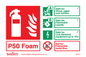 EEF1-15-10-P: P50 Foam Spray Class C Grade Photoluminescent Rigid