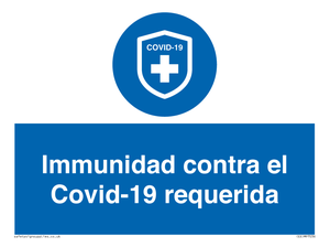 (ES)MP7036: Immunidad contra el Covid-19 requerida