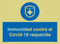 (ES)MP7036: Immunidad contra el Covid-19 requerida