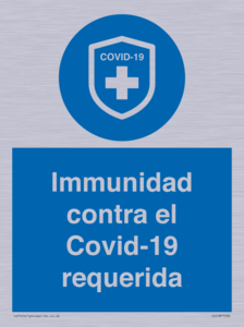 (ES)MP7036: Immunidad contra el Covid-19 requerida
