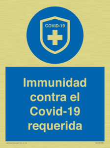 (ES)MP7036: Immunidad contra el Covid-19 requerida