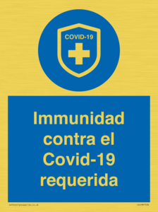 (ES)MP7036: Immunidad contra el Covid-19 requerida